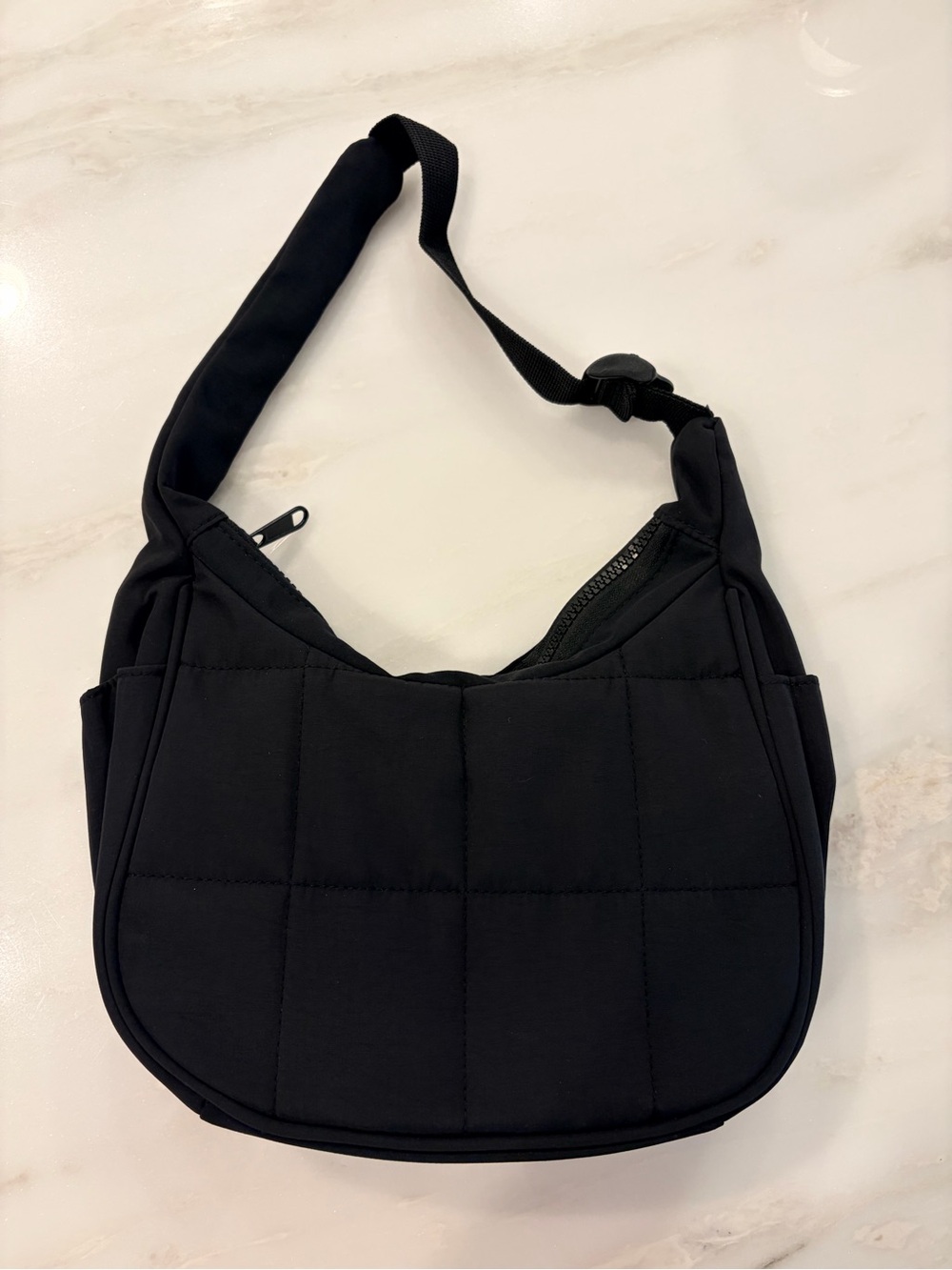 Quilted Black Shoulder Bag for Women - Everyday Carry